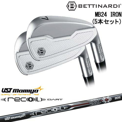 MB24 IRON マッスルバック アイアン5本set(6I-PW)[6P]ベティナルディBETTINARDI Recoil DART リコイルダートUSTマミヤmamiya｜カスタムクラブ工房 OVDGOLF
