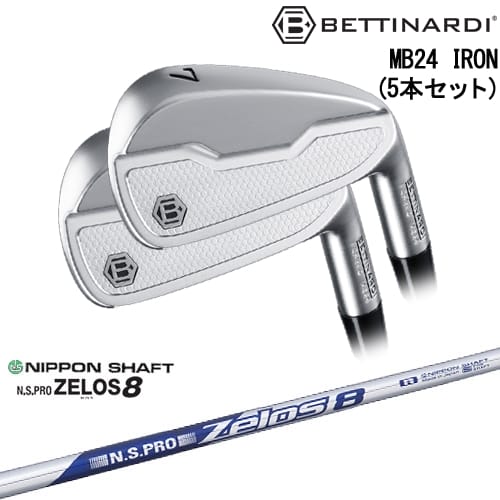 【OVDカスタム】MB24 IRON マッスルバック アイアン5本set(6I-PW)[6P]ベティナルディBETTINARDI N.S.PRO ZELOS 8 ゼロスエイト 日本シャフト