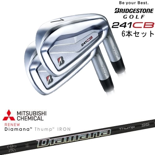 241CB IRON アイアン6本set(5I-PW)[5P]ブリヂストンBRIDGESTONE Diamana Thump IRON ディアマナ サンプIRON 三菱ケミカル｜カスタムクラブ工房 OVDGOLF