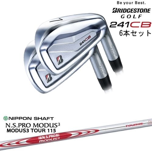 241CB IRON アイアン6本set(5I-PW)[5P]ブリヂストンBRIDGESTONE N.S PRO MODUS 3 TOUR 115(赤) 日本シャフト｜カスタムクラブ工房 OVDGOLF