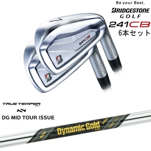 241CB IRON アイアン6本set(5I-PW)[5P]ブリヂストンBRIDGESTONE Dynamic Gold MID TOUR ISSUE ツアーイシュー TRUE TEMPERトゥルーテンパー