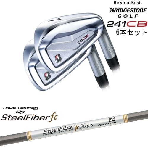 241CB IRON アイアン6本set(5I-PW)[5P]ブリヂストンBRIDGESTONE スチールファイバーfc(テーパー) SteelFiberTRUE TEMPER｜カスタムクラブ工房 OVDGOLF