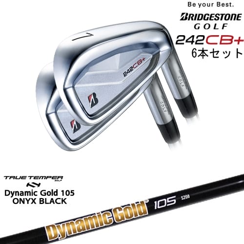 242CB+ IRON アイアン6本set(5I-PW)[5P]ブリヂストンBRIDGESTONE DynamicGold105 ONYX BLACK オニキスTRUE TEMPER