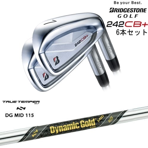 242CB+ IRON アイアン6本set(5I-PW)[5P]ブリヂストンBRIDGESTONE Dynamic Gold MID 115 TRUE TEMPERトゥルーテンパー