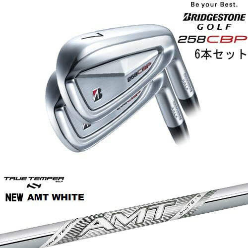 258CBP アイアン6本set(5I-PW)[5P]ブリヂストンBRIDGESTONE New AMT WHITE ホワイトTRUE TEMPERトゥルーテンパー