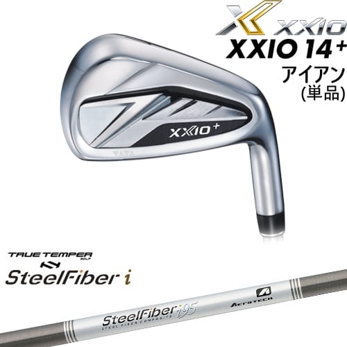 【OVDカスタム】XXIO14+ アイアン単品(4I/5I/AW/SW) ゼクシオ14プラス[IR]ダンロップDUNLOP スチールファイバーi(パラレル) SteelFiberTRUE TEMPER
