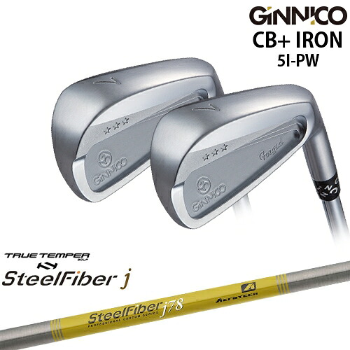 【工房カスタム】GINNICO ジニコ CB+ IRON アイアン 6本set[5P]イオンスポーツEON_SPORTS スチールファイバーj(パラレル) SteelFiberTRUE TEMPER｜カスタムクラブ工房 OVDGOLF