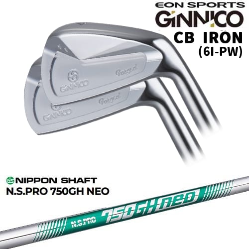 【OVDカスタム】GINNICO ジニコ CB IRON アイアン5本set(6I-PW)[6P]イオンスポーツEON_SPORTS N.S.PRO 750GH neo 日本シャフト