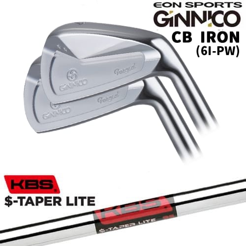 【OVDカスタム】GINNICO ジニコ CB IRON アイアン5本set(6I-PW)[6P]イオンスポーツEON_SPORTS KBS $-TAPER LITE ( エステーパー ライト )