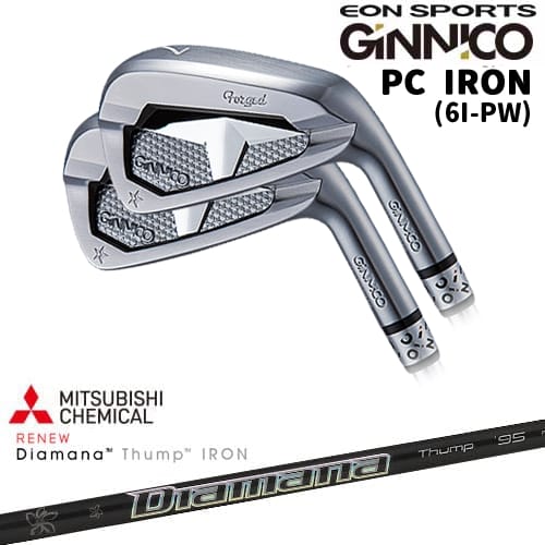【OVDカスタム】GINNICO ジニコ PC IRON アイアン5本set(6I-PW)[6P]イオンスポーツEON_SPORTS Diamana Thump IRON ディアマナ サンプIRON 三菱ケミカル 123,750円