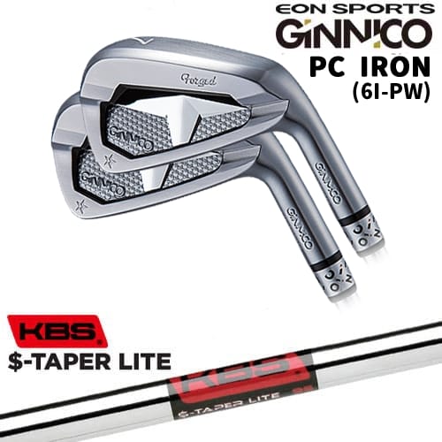 【OVDカスタム】GINNICO ジニコ PC IRON アイアン5本set(6I-PW)[6P]イオンスポーツEON_SPORTS KBS $-TAPER LITE ( エステーパー ライト )