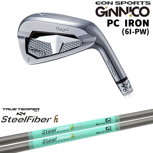 【OVDカスタム】GINNICO ジニコ PC IRON アイアン単品(5I/AW)[IR]イオンスポーツEON_SPORTS スチールファイバーh(パラレル) SteelFiberTRUE TEMPER｜カスタムクラブ工房 OVDGOLF