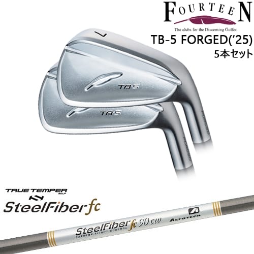 【OVDカスタム】TB-5 FORGED 2025年モデル アイアン5本set(6I-PW)[6P]フォーティーンFOURTEEN スチールファイバーfc(パラレル) SteelFiberTRUE TEMPER 105,875円