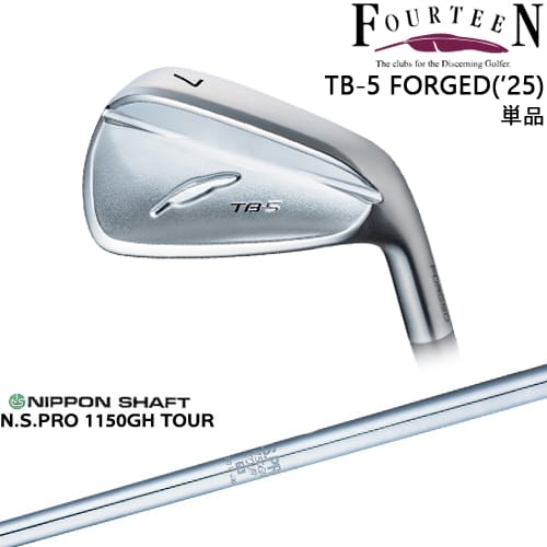 【OVDカスタム】TB-5 FORGED 2025年モデル アイアン単品(5I)[IR]フォーティーンFOURTEEN N.S.PRO 1150GH TOUR 日本シャフト