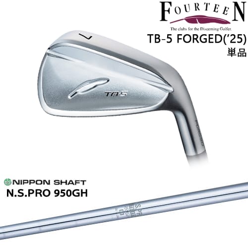 【OVDカスタム】TB-5 FORGED 2025年モデル アイアン単品(5I)[IR]フォーティーンFOURTEEN N.S.PRO 950GH 日本シャフト