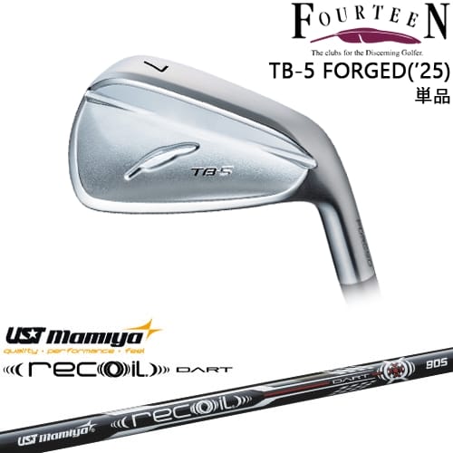 【OVDカスタム】TB-5 FORGED 2025年モデル アイアン単品(5I)[IR]フォーティーンFOURTEEN Recoil DART リコイルダートUSTマミヤmamiya