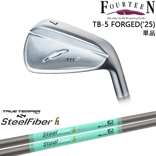 【OVDカスタム】TB-5 FORGED 2025年モデル アイアン単品(5I)[IR]フォーティーンFOURTEEN スチールファイバーh(パラレル) SteelFiberTRUE TEMPER