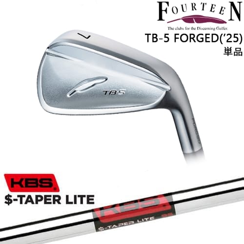 【OVDカスタム】TB-5 FORGED 2025年モデル アイアン単品(5I)[IR]フォーティーンFOURTEEN KBS $-TAPER LITE ( エステーパー ライト )
