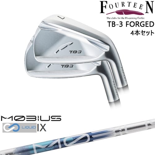 TB-3 FORGED IRON アイアン4本set(7I-PW)[7P]フォーティーンFOURTEEN MOBIUS LIQUIDメビウスリキッド IX Design Tuningデザインチューニング