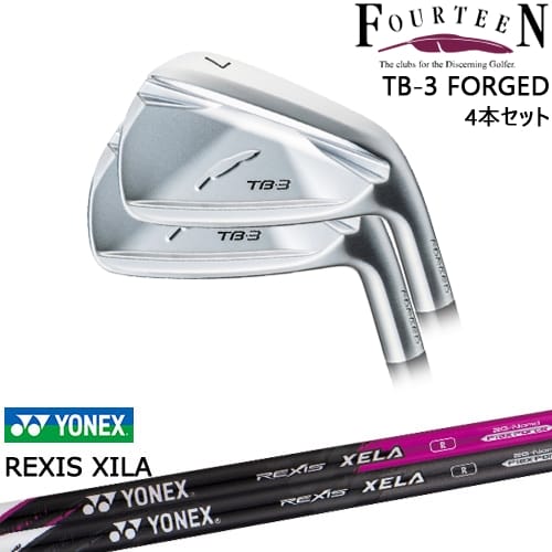 TB-3 FORGED IRON アイアン4本set(7I-PW)[7P]フォーティーンFOURTEEN REXIS XELA レクシス キセラ YONEX ヨネックス｜カスタムクラブ工房 OVDGOLF