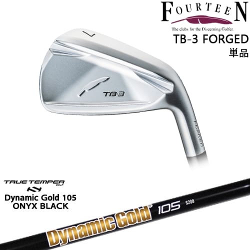 【OVDカスタム】TB-3 FORGED IRON アイアン単品(5I/6I)[IR]フォーティーンFOURTEEN DynamicGold105 ONYX BLACK オニキスTRUE TEMPER