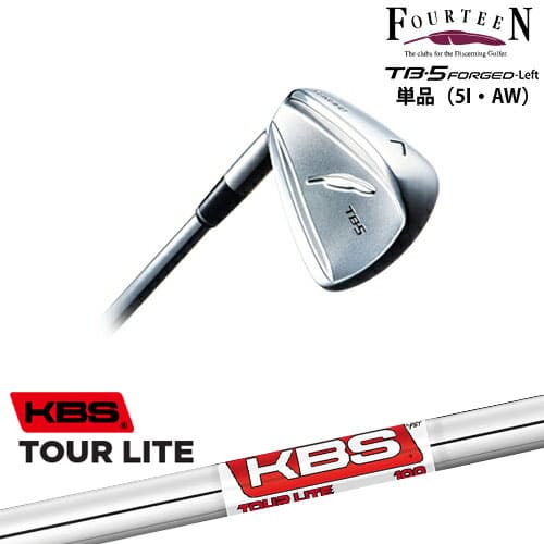TB-5 FORGED LEFT（左用）アイアン単品（5I・P/AW）[IR]フォーティーンFOURTEEN KBS TOUR LITE｜カスタムクラブ工房 OVDGOLF