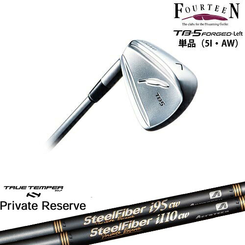 TB-5 FORGED LEFT（左用）アイアン単品（5I・P/AW）[IR]フォーティーンFOURTEEN SteelFiberｉシリーズ SteelFiber Private Reserve トゥルーテンパー