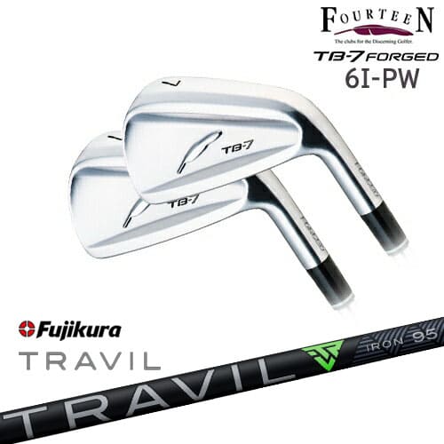 【工房カスタム】TB-7 FORGED アイアン 5本set(6I-PW)[6P]フォーティーンFOURTEEN TRAVIL IRON トラビルアイアン Fujikura フジクラ｜カスタムクラブ工房 OVDGOLF