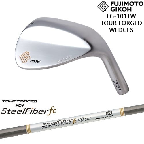 【OVDカスタム】藤本技工 FG-101TW TOUR FOGED WEDGE ウェッジ[WD]藤本技工FUJIMOTO スチールファイバーfc(テーパー) SteelFiberTRUE TEMPER｜カスタムクラブ工房 OVDGOLF