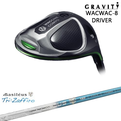 【OVDカスタム】WACWAC-8 ドライバー GRAVITY ワクチンコンポ[DW]グラビティGRAVITY GOLF Tri：Zaffiro ザフィーロ Basileus バシレウス