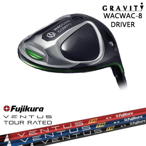 【OVDカスタム】WACWAC-8 ドライバー GRAVITY ワクチンコンポ[DW]グラビティGRAVITY GOLF フジクラ VENTUS TR ブルー ブラック レッド ベンタス Fujikura