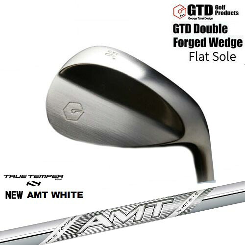 GTD Double Forged Wedge ダブルフォージドウェッジ Flat Sole New AMT WHITE ホワイト/TRUE_TEMPER｜カスタムクラブ工房 OVDGOLF