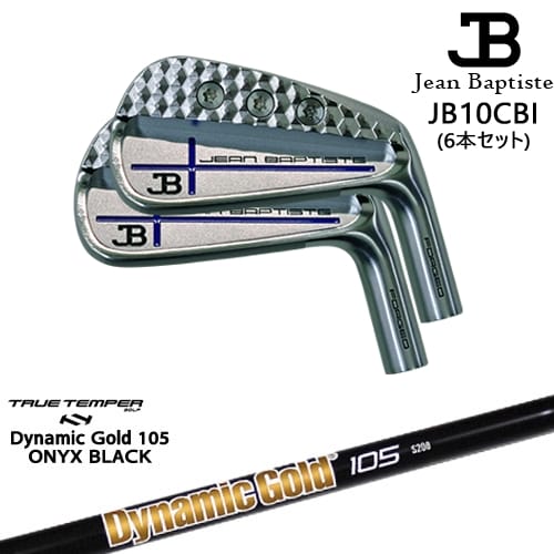 【OVDカスタム】ジャンバティスト JB10CBI アイアン6本set(5I-PW) ブルークロス[5P]ジャンバティストJEANBAPTISTE DynamicGold105 ONYX BLACK オニキスTRUE TEMPER｜カスタムクラブ工房 OVDGOLF