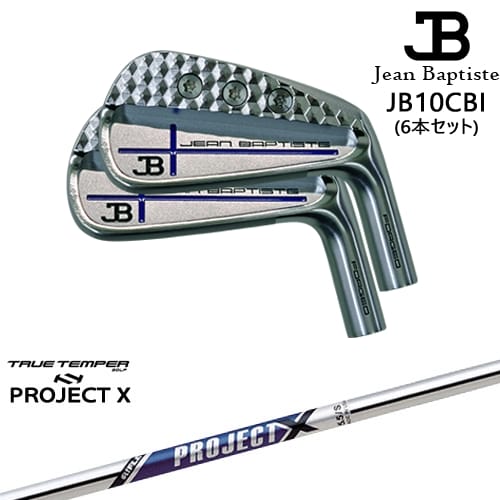 【OVDカスタム】ジャンバティスト JB10CBI アイアン6本set(5I-PW) ブルークロス[5P]ジャンバティストJEANBAPTISTE PROJECT XTRUE TEMPERトゥルーテンパー