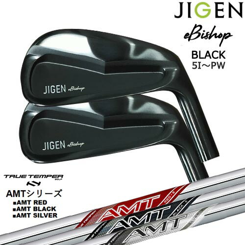 【在庫品即納】JIGEN/eBishop/イービショップ/限定ブラック/ジゲン/アイアン6本セット(5I～PW)/AMT RED/BLACK/SILVER レッド/ブラック/シルバー TRUE TEMPERトゥルーテンパー/カスタムクラブ