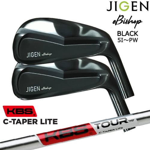 【在庫品即納】JIGEN eBishop イービショップ 限定ブラック ジゲン アイアン6本セット(5I～PW) KBS C-TAPER LITE シーテーパー ライト