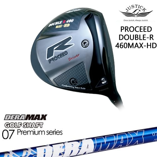 PROCEED DOUBLE-R 460MAX-HD ドライバー[DW]プロシードPROCEED DERA MAX GOLF SHAFT 青デラ 07D デラマックス