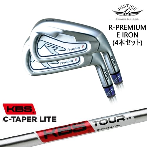 【OVDカスタム】R-PREMIUM E IRON アイアン4本set(7I-PW/8I-AW)[7P]ジャスティックJUSTICK KBS C-TAPER LITE シーテーパー ライト｜カスタムクラブ工房 OVDGOLF
