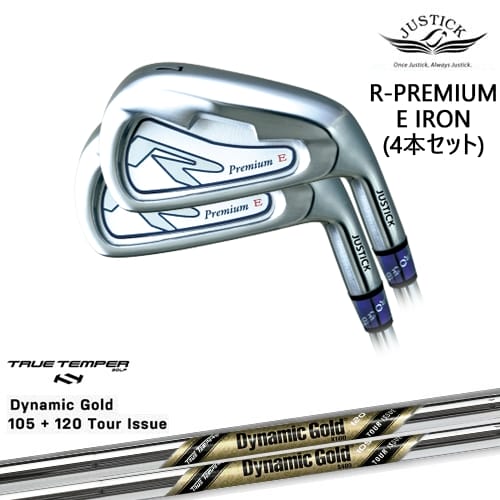 【OVDカスタム】R-PREMIUM E IRON アイアン4本set(7I-PW/8I-AW)[7P]ジャスティックJUSTICK DynamicGold105 120 TOUR ISSUE(US)TRUE TEMPER