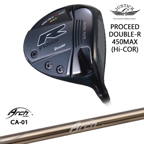 【OVDカスタム】PROCEED DOUBLE-R 450MAX ドライバー Hi-CORモデル[DW]ジャスティックJUSTICK CA-01 ARCH GOLF アーチゴルフジャパン