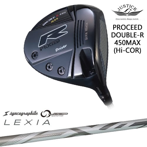 【OVDカスタム】PROCEED DOUBLE-R 450MAX ドライバー Hi-CORモデル[DW]ジャスティックJUSTICK LEXIA：： for DRIVERレクシアシンカグラファイト