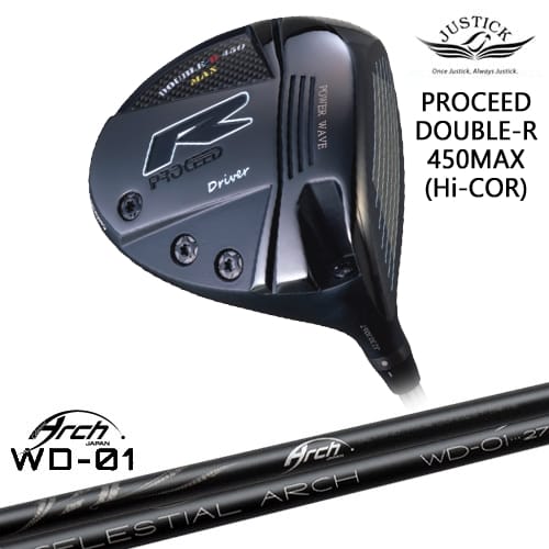 【OVDカスタム】PROCEED DOUBLE-R 450MAX ドライバー Hi-CORモデル[DW]ジャスティックJUSTICK For Driver WD-01 ARCH GOLF アーチゴルフジャパン
