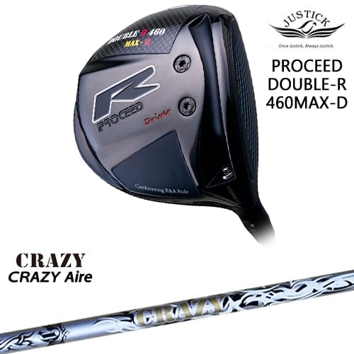 PROCEED DOUBLE-R 460 MAX-D ドライバー[DW]ジャスティックJUSTICK CRAZY Aile エールCRAZYクレイジー｜カスタムクラブ工房 OVDGOLF