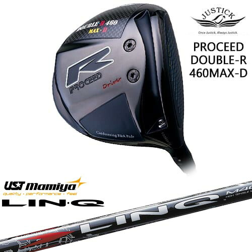 PROCEED DOUBLE-R 460 MAX-D ドライバー[DW]ジャスティックJUSTICK LIN-Q RED EX リンク レッド EX マミヤmamiya