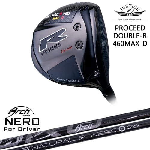 PROCEED DOUBLE-R 460 MAX-D ドライバー[DW]ジャスティックJUSTICK For Driver NEROネロ ARCH GOLF アーチゴルフジャパン