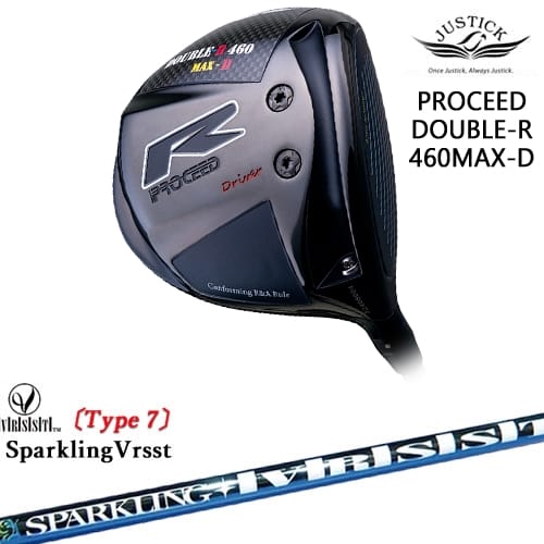 PROCEED DOUBLE-R 460 MAX-D ドライバー[DW]ジャスティックJUSTICK SPARKLING VRSST Type7 スパークリングヴァスト