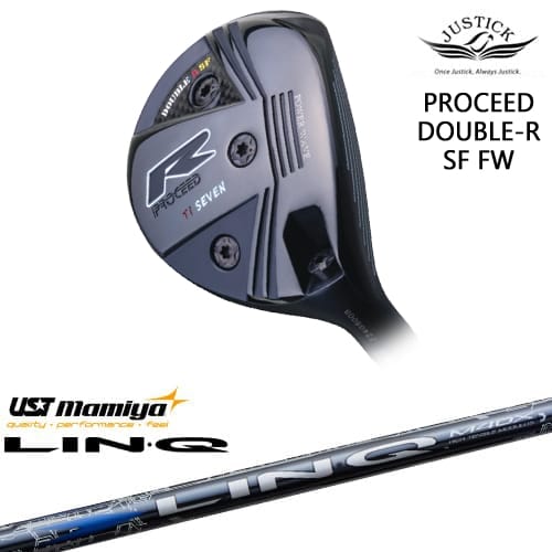 【OVDカスタム】PROCEED DOUBLE-R SF FW フェアウェイウッド[FW]ジャスティックJUSTICK LIN-Q BLUE EX リンク ブルー EX マミヤmamiya