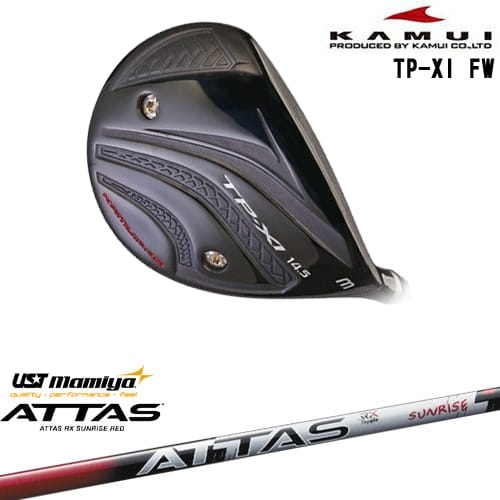 【OVDカスタム】TP-XI イレブン FW フェアウェイウッド[FW]カムイKAMUI ATTAS RX SUNRISE RED アッタスアールエックスサンライズレッド マミヤmamiya