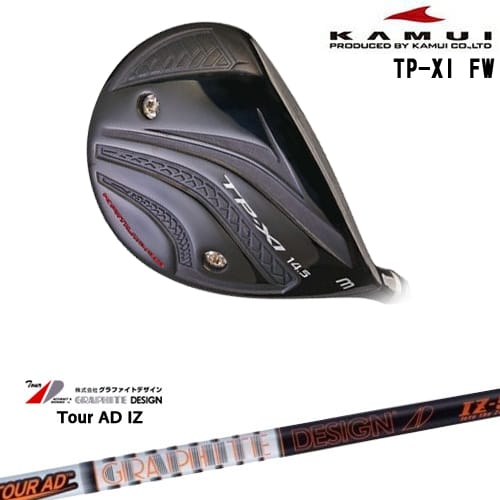 【OVDカスタム】TP-XI イレブン FW フェアウェイウッド[FW]カムイKAMUI TourAD IZ ツアーAD グラファイトデザイン