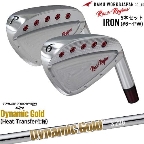 KAMUIWORKS カムイワークス Rex＆Regina レックスアンドレジーナアイアン 6I～PW(5本セット)(ノーマル仕様)[6P]カムイワークスKAMUIWORKS DynamicGoldHT ダイナミックゴールドTRUE TEMPER